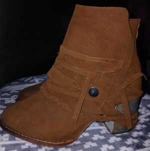 SHEIN Brown Ankle Booties